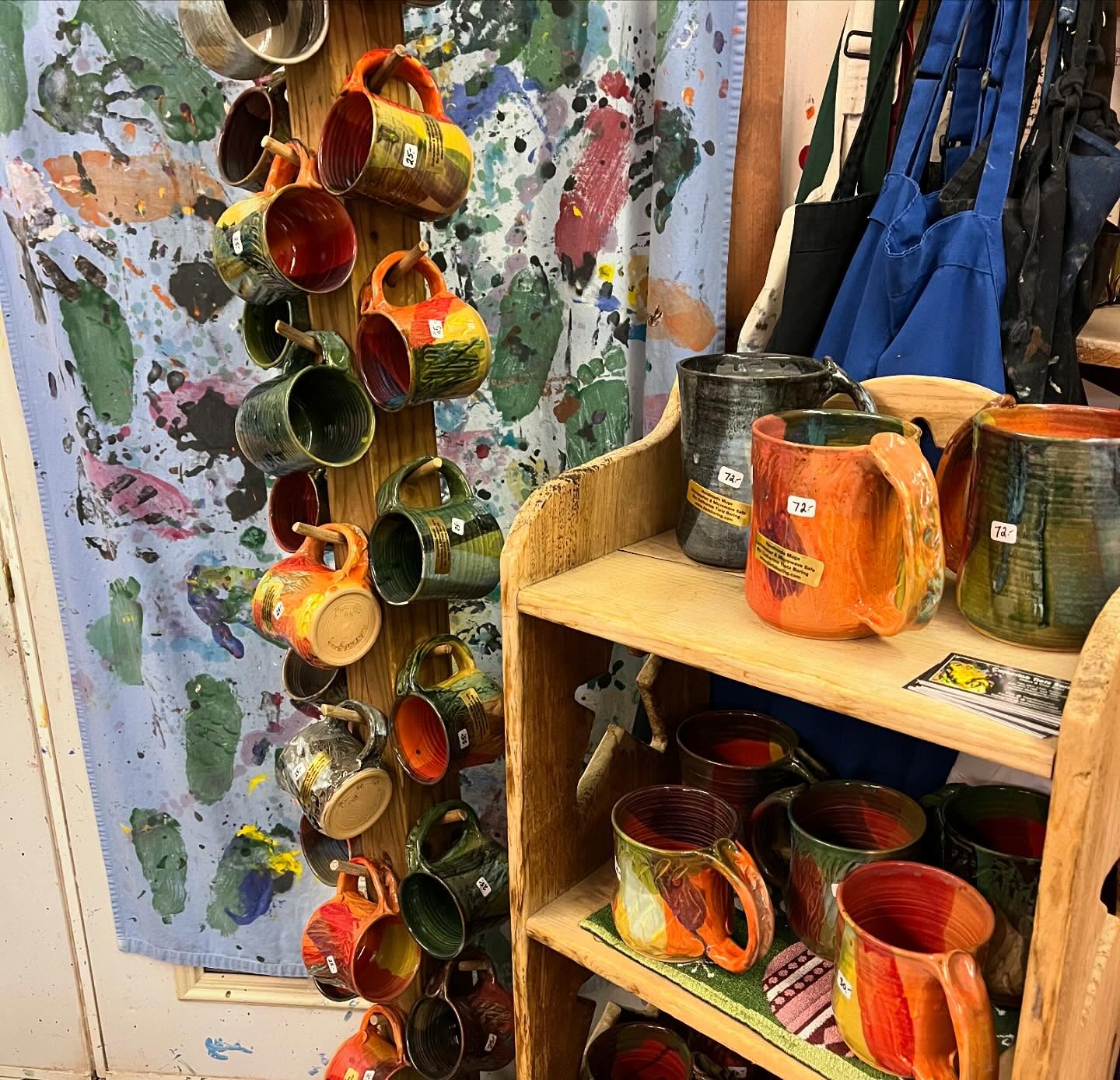 Ceramics in shop