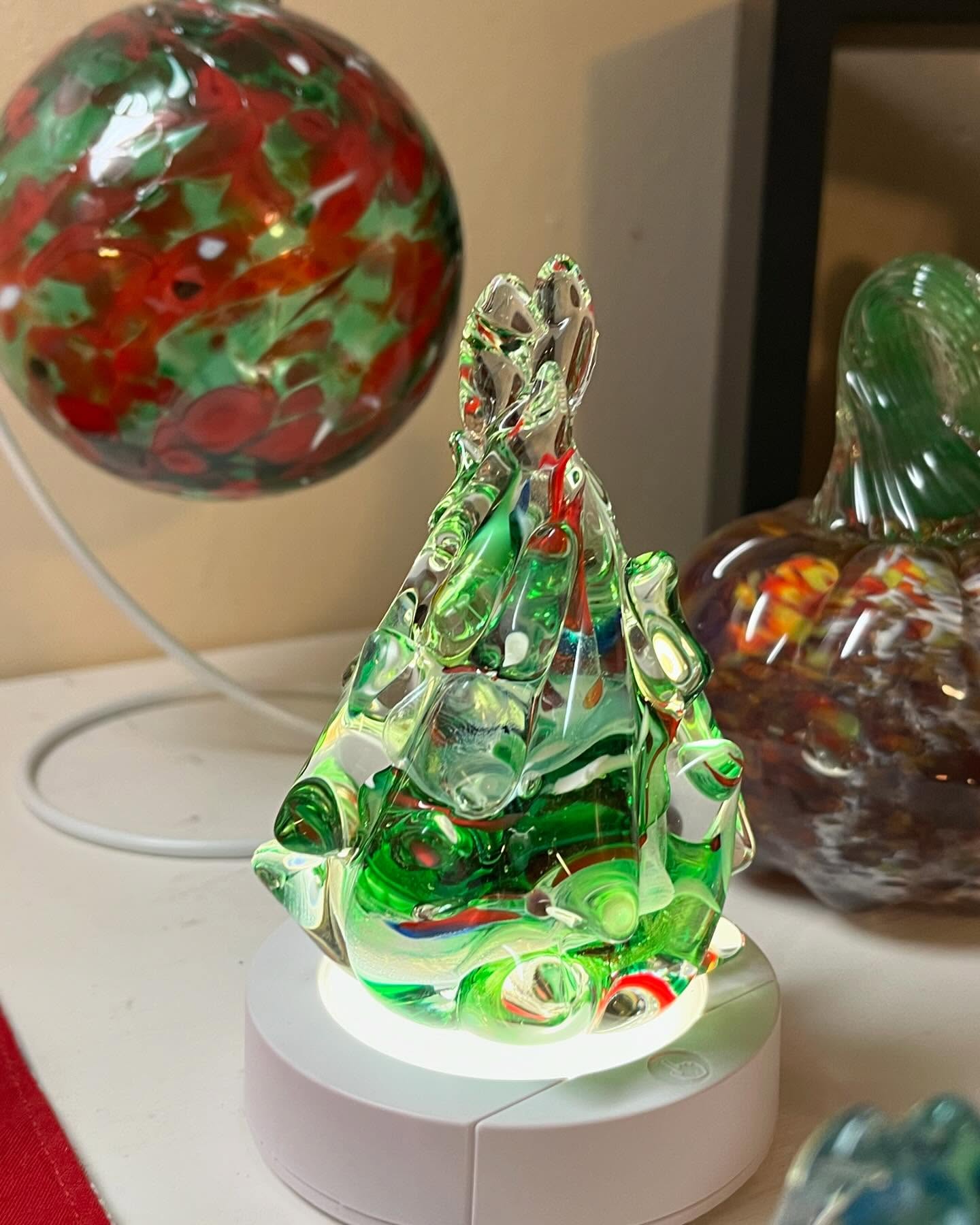 glass xmas tree